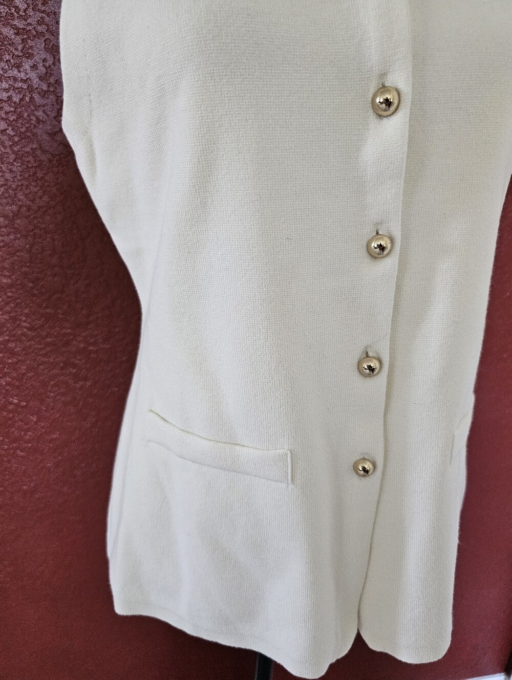 H&M Cream Sleeveless Button-Front Knit Tank - Picture 3 of 8